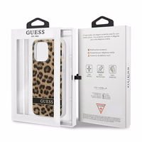Guess GUHCP13LHSLEOW iPhone 13 Pro / 13 6.1" brūns/brūns cietais apvalks Leopards