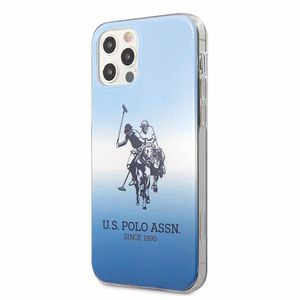 US Polo USHCP12MPCDGBL Gradient Collection vāciņš ierīcei iPhone 12 / 12 Pro 6.1", zils