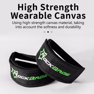 Rockbros GZT1001BK velosipēda pedāļu siksnas, 2 gab. - melnas