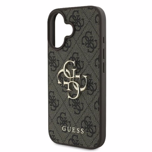 Guess 4G lielā logotipa viedtālruņa apvalks iPhone 16 - brūns