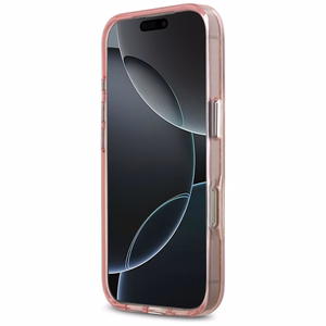 Karl Lagerfeld IML Choupette Head Logo magnētiskais viedtālruņa apvalks MagSafe iPhone 17 Pro Max - rozā