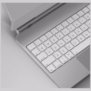 Uniq Venno Pro magnētiskais viedais maciņš ar klaviatūru, paredzēts iPad Air 10.9" (2020/2022) / Pro 11" (2021/2022) / Air 11" (2024/2025/2026) - balts