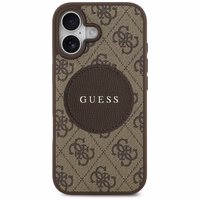 Guess 4G Circle Classic Logo Magnētiskais viedtālruņa apvalks iPhone 17 - brūna