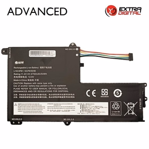 Klēpjdatora akumulators LENOVO L15C3PB1, 4750 mAh, Extra Digital Advanced
