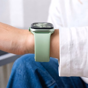 Tech-Protect silikona siksniņa Apple Watch 40/41/42 mm pulkstenim, gaiši zaļa