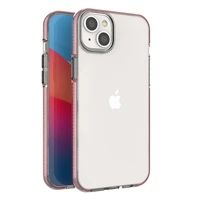 Spring Case viedtālruņa apvalks iPhone 14 Plus silikona apvalks ar rāmi gaiši rozā