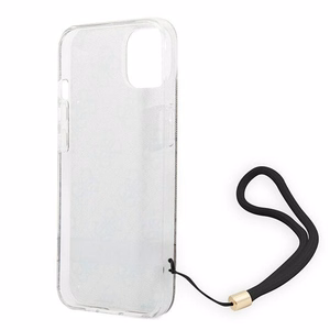 Guess GUOHCP14MH4STW iPhone 14 Plus 6.7 "brūns / brūns cietais apvalks 4G druka Siksna