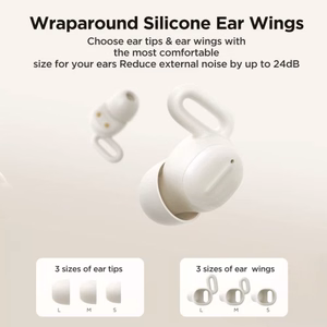 Bezvadu austiņas Joyroom JR-TS1 baltas (Bluetooth 5.3 / trokšņa slāpēšana)