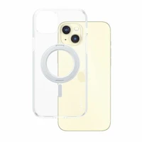 CARE by PanzerGlass viedtālruņa apvalks ar statīvu MagSafe iPhone 15 Plus - sudrabains