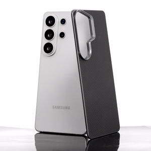 Liavec Carbon Layer Magsafe Aramid Fiber maciņš priekš Samsung Galaxy S26 Ultra melns