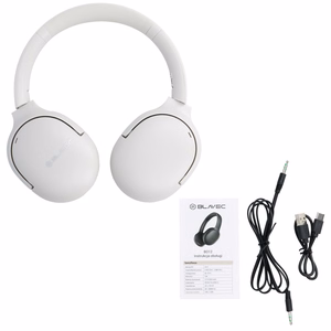 Blavec Virs ausīm Bluetooth Austiņas BO-12 Bass Master ANC (BO12-W) baltas