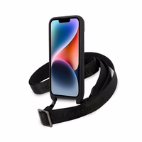 Karl Lagerfeld KLHCP14SSTKMK iPhone 14 6.1" melns/melns cietais apvalks Monogramma Ikonik Plāksteris