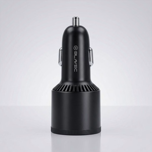 Blavec Auto lādētājs BS-06D-C Trip - USB + 2xType C - QC 3.0 18W PD 65W ar Type C to Type C (CCBS06DCQ-U2CB) melns