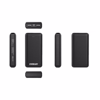 Eveready PX20B - Powerbank 20000 mAh 2x USB-A (melns)