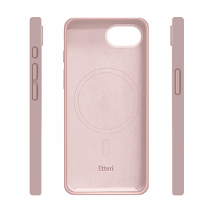 Etteri Silikona Mag maciņš for iPhone 16e / 17e gaiši rozā