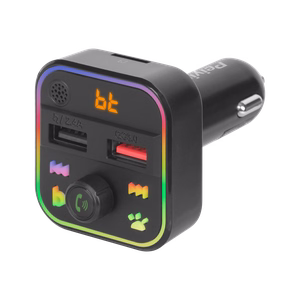 Automašīnas Bluetooth FM raidītājs ar 2 USB portiem