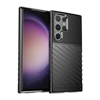 Thunder apvalks bruņots apvalks Samsung Galaxy S24 Ultra - melns