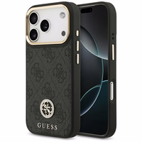 Guess 4G Strass Logo magnētiskais viedtālruņa apvalks iPhone 17 Pro - melns