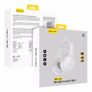 Blavec Virs ausīm Bluetooth Austiņas BO-12 Bass Master ANC (BO12-W) baltas