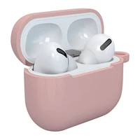 Apvalks AirPods 3 silikona mīksts apvalks austiņām + karabīne piekariņš rozā (apvalks D)