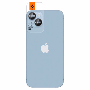 Spigen Glas.tR EZ Fit Optik Kameras aizsargstikls iPhone 14 / Plus / 15 / Plus - melns 2 gab