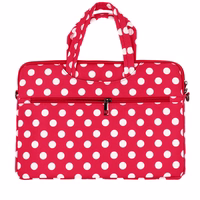 Wonder Portatīvais maciņš datoram 15–16 collas sarkans polka-dot raksts