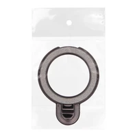 Viedtālruņa statīvs Circle GLITTER - uzlīmējams - melns