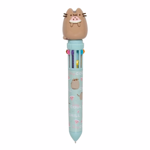 Pusheen Foodie Collection 10 krāsu automātiskā lodīšu pildspalva ar 3D figūriņu