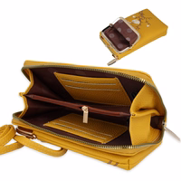 Adīts maciņš telefonam GCW17 dzeltens