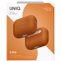 Uniq Lino silikona apvalks AirPods Pro 3 - oranžs