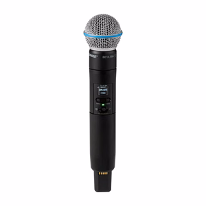 Shure SLXD24D+E/B58-G65 – dubultā digitālā bezvadu sistēma ar diviem rokas Beta 58A mikrofoniem, 470–606 MHz