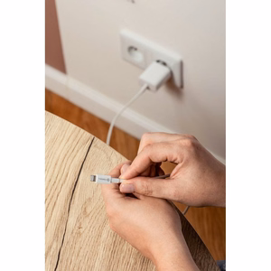 FORCELL F-ENERGY C703 kabelis USB A uz Lightning MFi 2,4A 12W 1 m balts