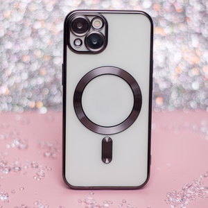 Color Chrome Magnētiskais viedtālruņa apvalks iPhone 12 6,1" melns