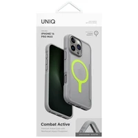 Uniq Combat Active Magclick viedtālruņa lādēšanas apvalks iPhone 16 Pro Max - pelēks