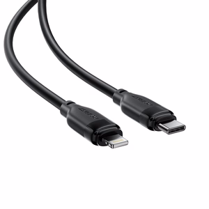 USB kabelis Acefast C16-01 USB-C uz Lightning 1.2m melns