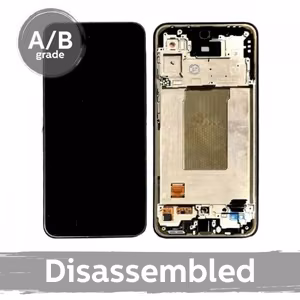 LCD ekrāns saderīgs ar Samsung A366 A36 5G ar rāmi / Lavender / (9.5/10 izjaukts)