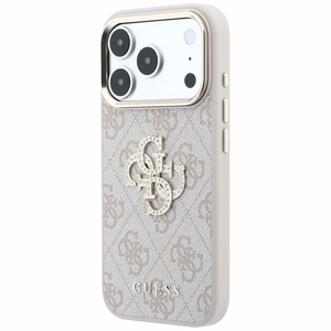 Guess 4G & Big Strass Logo maciņš modelim iPhone 17 Pro / 18 Pro – krāsa: rozā