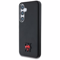 DKNY Ādas Heart of NY viedtālruņa apvalks Samsung Galaxy S25 - Melns