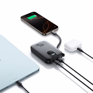 Внешний аккумулятор Joyroom JR-PBF17 22.5W с кабелем USB-C 10000mAh чёрный
