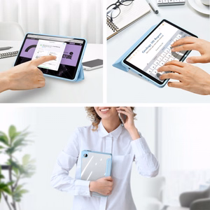 Maciņš Dux Ducis "Toby" priekš Samsung X820/X826 (Tab S10 Plus) X810/X816 (Tab S9 Plus) X610/X616 (Tab S9 FE Plus) zils