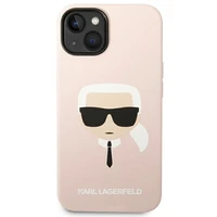 Karl Lagerfeld Silikona Karla Galva MagSafe apvalks iPhone 14 Plus - gaiši rozā