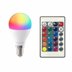 Forever Light LED лампа RGB E14 G45 5W 500lm 4000K класс F