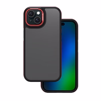 Crystal melns maciņš for iPhone 16 6,1" sarkans