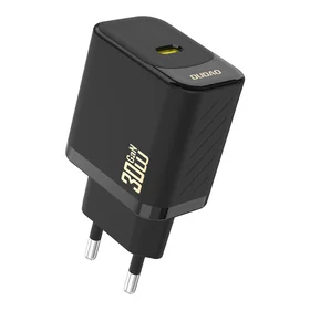 Dudao A27P 30W PD GaN USB-C sienas lādētājs - melns