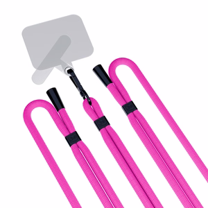 3mk EasyClip tālruņa aukliņa, rozā (melnas krāsas furnitūra)