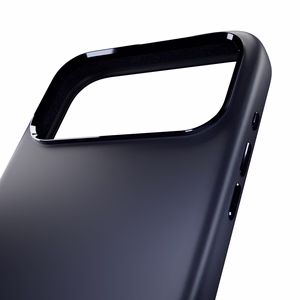 Puro Icon Mag Pro чехол из жидкого силикона для iPhone 17 Pro Max, совместимый с MagSafe, с защитой камеры и алюминиевыми кнопками - темно-синий