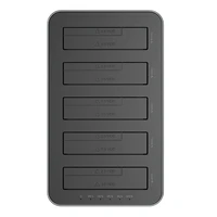 Orico dokstacija 2.5" / 3.5" HDD / SSD, 5Gbps, USB-C uz USB-C/A ar klonēšanas funkciju (melna)