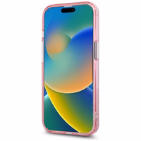 Karl Lagerfeld IML Monogramma Karl & Choupette Head Magnētiskais iPhone 15 Plus viedtālruņa apvalks - rozā