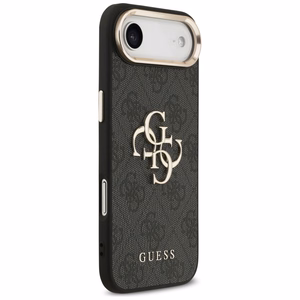 GUESS viedtālruņa apvalks IPHONE 17 Air GUHCP17M4GMGCGR (PU apvalks ar lielu 4G klasisko logotipu) zeltains melns