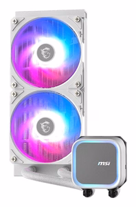 MSI MAG Coreliquid A13 240 WHITE mātesplate, procesora viss vienā šķidruma dzesētājs 12 cm 1 gab.